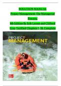 Solution manual for project management the managerial process 8th