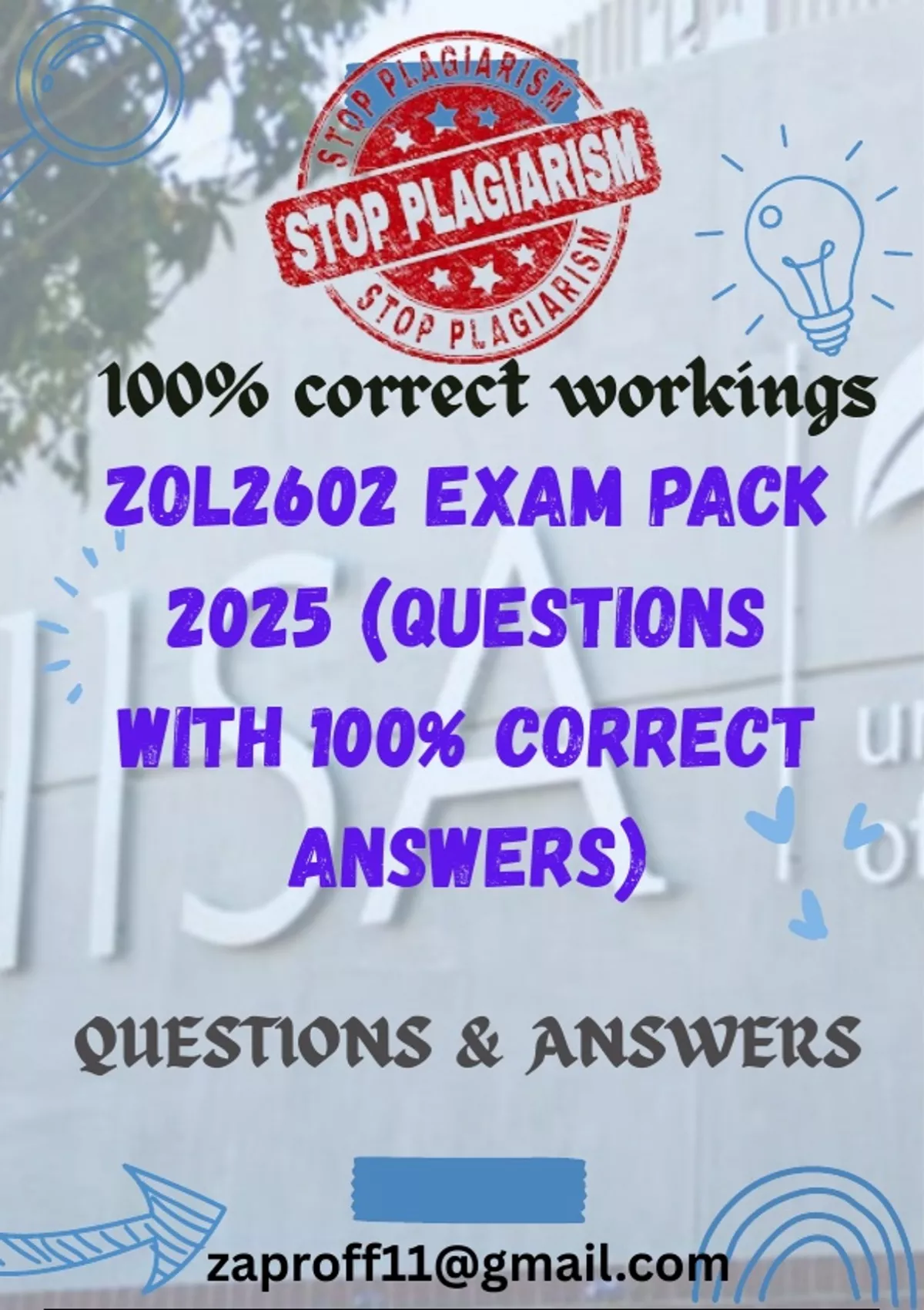 Zol2601 Exam Pack 2025 Zol2601 Past Exam Questions With Answers
