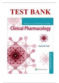 Test Bank - Roach&rsquo;s Introductory Clinical Pharmacology 11th Edition by Susan M&period; Ford&comma;ISBN&colon;9781496343567 All Chapters Covered &vert;&vert;COMPLETE GUIDE A&plus;&period;