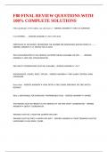 F80 FINAL REVIEW QUESTIONS WITH 100- COMPLETE SOLUTIONS