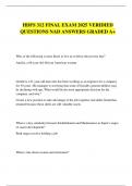 HDFS 312 FINAL EXAM 2025 VERIDIED QUESTIONS NAD ANSWERS GRADED A&plus;
