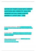 INF3705 KEY POINTS EXAM WITH CORRECT QUESTIONS AND CORRECTRY ANALYZED ANSWERS &lpar;ACTUAL EXAM&rpar; ALREADY GRADED A&plus; LATEST 2025 &ndash; 2026 