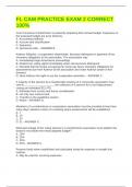 FL CAM PRACTICE EXAM 2 CORRECT 100&percnt;