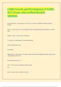 Child Growth and Development &lpar;CGDR&rpar; DCF EXAMS BUNDLE WITH 100&percnt; CORRECT ANSWERS