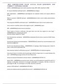 DOT CERTIFICATION EXAM ACTUAL EXAM QUESTIONS AND CORRECT ANSWERS&vert;A GRADE