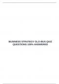   BUSINESS STRATEGY GLO-BUS QUIZ QUESTIONS 100&percnt; ANSWERED &emsp;
