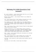 Workday Pro HCM Questions And Answers