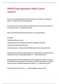 NFHS Exam Questions With Correct Answers &comma;