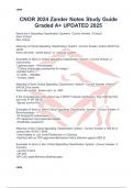 CNOR 2024 Zander Notes Study Guide Graded A&plus; UPDATED 2025