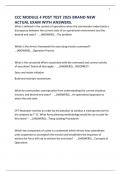 CCC MODULE 4 POST TEST 2025 BRAND NEW ACTUAL EXAM WITH ANSWERS&period;