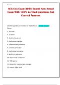 ACG CxA Exam 2025 Brand&semi; New Actual Exam With 100&percnt; Verified Questions And Correct Answers
