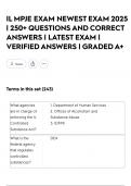IL MPJE EXAM NEWEST EXAM 2025 &vert; 250&plus; QUESTIONS AND CORRECT ANSWERS &vert; LATEST EXAM &vert; VERIFIED ANSWERS &vert; GRADED A&plus;