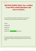 OB&sol;PEDS FISDAP 2025&semi; New certified Exam With verified Questions And correct Answers