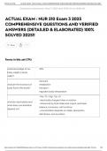 ACTUAL EXAM &colon; NUR 210 Exam 3 2025 COMPREHENSIVE QUESTIONS AND VERIFIED ANSWERS &lpar;DETAILED & ELABORATED&rpar; 100&percnt; SOLVED 2025&excl;&excl;