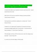 CSLB B LICENSE GENERAL CONTRACTOR EXAM QUESTIONS AND ANSWERS 2025&sol;2026