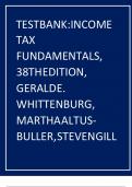 TEST BANK for INCOME TAX FUNDAMENTALS&comma; 38TH EDITION&comma; GERALD E&period; WHITTENBURG&comma; MARTHA ALTUS-BULLER&comma; STEVEN GILL