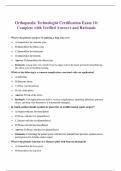 Orthopaedic Technologist Certification Exam 10