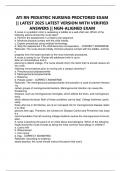 ATI RN PEDIATRIC NURSING PROCTORED EXAM &vert;&vert; LATEST 2025 LATEST VERSION WITH VERIFIED ANSWERS &vert;&vert; NGN-ALIGNED EXAM
