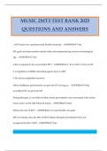 MUSIC 2MT3 TEST BANK 2025 QUESTIONS AND ANSWERS