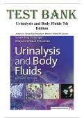 Urinalysis and Body Fluids &ndash; 7th Edition by Susan King Strasinger & Marjorie Schaub Di Lorenzo &ndash; Complete Test Bank with Multiple Choice&comma; True&sol;False&comma; and Case Study Questions &lpar;Chapters 1&ndash;17&rpar;