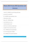 Music 2MT3 Exam 2025 Questions and Answers