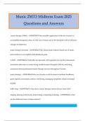 Music 2MT3 Midterm Exam 2025 Questions and Answers