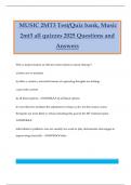  MUSIC 2MT3 Bundled Exams 2025 Questions and Answers