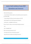 music 2mt3 midterm Exam 2025 Questions and Answers