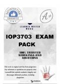 IOP3703  EXAM PACK 2025 &lbrace;DETAILED QUESTIONS AND ANSWERS 