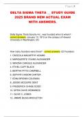 DELTA SIGMA THETA &lowbar;&lowbar; STUDY GUIDE  2025 BRAND NEW ACTUAL EXAM  WITH ANSWERS&period;