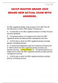 IACCP MASTER QBANK 2025  BRAND NEW ACTUAL EXAM WITH  ANSWERS&period;