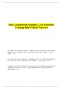 Dod Government Purchase Card Refresher Training Test With All Answers&period;