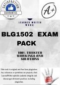 BLG1502 EXAM PACK 2025 &lbrace;DETAILED QUESTIONS AND ANSWERS &rcub;