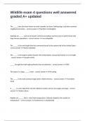 Wildlife exam 4 questions well answered graded A&plus; updated