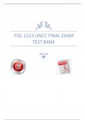 ITSC 1213 UNCC Final Exam Test Bank&colon; 50&plus; MCQs with Verified Answers &lpar;Java Programming Exam Prep&rpar;