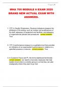 MHA 705 MODULE 6 EXAM 2025  BRAND NEW ACTUAL EXAM WITH  ANSWERS&period;