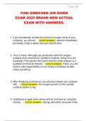PADI ENRICHED AIR DIVER  EXAM 2025 BRAND NEW ACTUAL  EXAM WITH ANSWERS&period; 