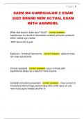 SAEM M4 CURRICULUM 2 EXAM  2025 BRAND NEW ACTUAL EXAM  WITH ANSWERS&period;