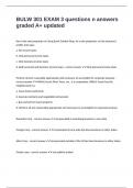 BULW 301 EXAM 3 questions n answers graded A&plus; updated