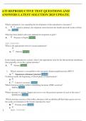 ATI REPRODUCTIVE TEST QUESTIONS AND ANSWERS LATEST SOLUTION 2025 UPDATE&period;