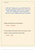 SPC1017 Midterm Exam 2025 With 350  Practice Questions and Correct Answers &vert;  SPC 1017 Midterm Exam Prep 2025 &vert;  Spc1017 Latest Midterm Exam Test Bank