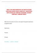 WGU C785 BIOCHEMISTRY OA AND PA EXAM  2025&sol;2026 BANK EXAM COMPLETE  QUESTIONS  WITH DETAILED VERIFIED ANSWERS &sol;EXPERT  VERIFIED&sol; &sol;&sol;BRAND NEW&excl;&excl; 