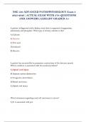 NSG 530 ADVANCED PATHOPHYSIOLOGY Exam 3 2025-2026&vert; ACTUAL EXAM WITH 370&plus;QUESTIONS AND ANSWERS&vert;ALREADY GRADED A&plus;
