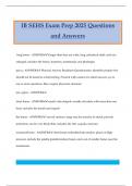 IB SEHS Exam Prep 2025 Questions and Answers