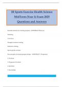IB Sports Bundled Exams Questions and Answers 100&percnt; Pass &vert;Verified and Updated 