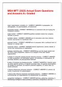 MBA MFT &lpar;2025&rpar; Actual Exam Questions and Answers A&plus; Graded&period;