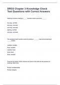 DRO2 Chapter 3 Knowledge Check Test Questions with Correct Answers&period;pdf
