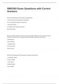 SWD392 Exam Questions with Correct Answers&period;pdf