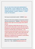 MFT LAW AND ETHICS EXAM GUIDE&sol;COMPREHENSIVE  GUIDE 2025&sol;2026 &vert;  ACTUAL COMPLETE ALL  REAL EXAM  QUESTIONS AND CORRECT ANSWERS WITH RATIONALES  &lpar;VERIFIED ANSWERS&rpar; &vert; ALREADY  GRADED A&plus;  &vert; LATEST  EXAM &sol;JUST RELEASED&excl;&excl;&excl;