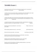 TAX4001 Exam 1 Questions With Multiple Choices And Verified Answers&period;